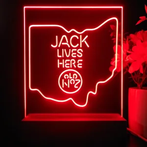Jack Daniel's Jack Lives Here Ohio LED Desk Light
