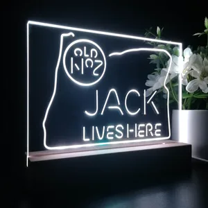 Jack Daniel's Jack Lives Here Oregon LED Desk Light