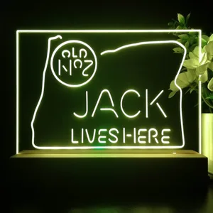 Jack Daniel's Jack Lives Here Oregon LED Desk Light