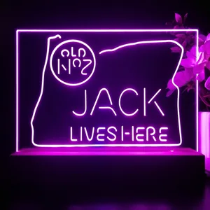 Jack Daniel's Jack Lives Here Oregon LED Desk Light
