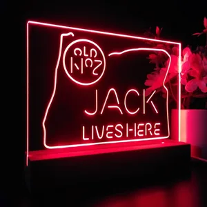 Jack Daniel's Jack Lives Here Oregon LED Desk Light