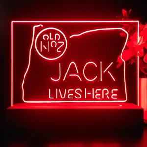 Jack Daniel's Jack Lives Here Oregon LED Desk Light