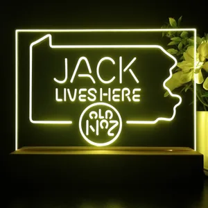 Jack Daniel's Jack Lives Here Pennsylvania LED Desk Light