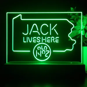 Jack Daniel's Jack Lives Here Pennsylvania LED Desk Light