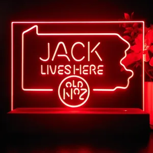 Jack Daniel's Jack Lives Here Pennsylvania LED Desk Light