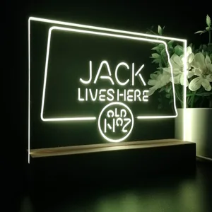 Jack Daniel's Jack Lives Here South Dakota LED Desk Light