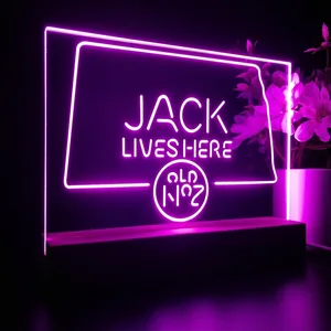 Jack Daniel's Jack Lives Here South Dakota LED Desk Light