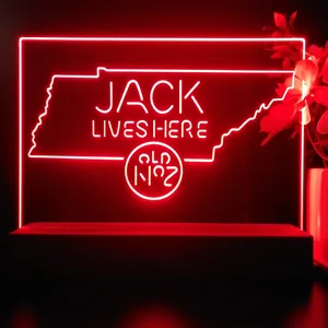 Jack Daniel's Jack Lives Here Tennessee LED Desk Light