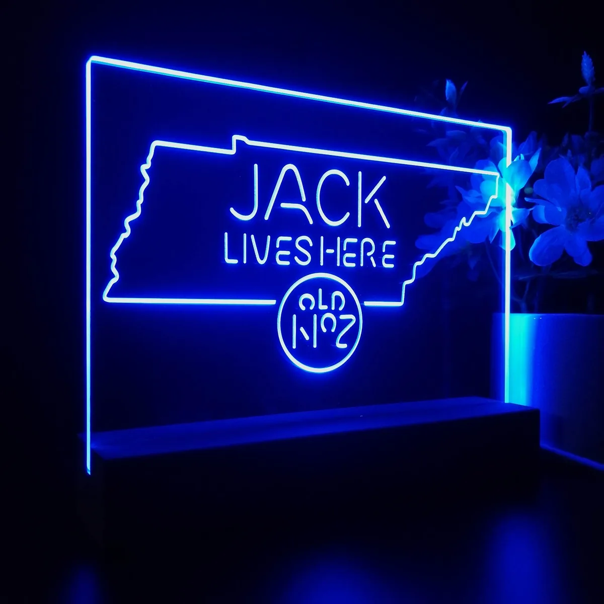 Jack Daniel's Jack Lives Here Tennessee LED Desk Light