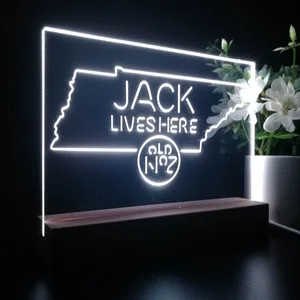 Jack Daniel's Jack Lives Here Tennessee LED Desk Light