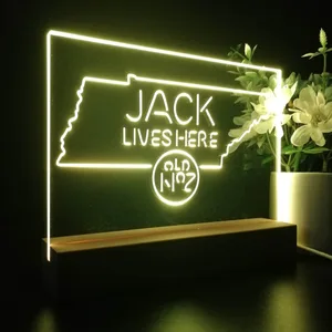 Jack Daniel's Jack Lives Here Tennessee LED Desk Light