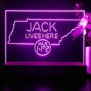 Jack Daniel's Jack Lives Here Tennessee LED Desk Light