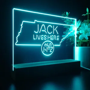 Jack Daniel's Jack Lives Here Tennessee LED Desk Light
