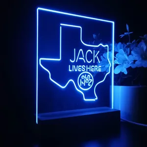 Jack Daniel's Jack Lives Here Texas LED Desk Light