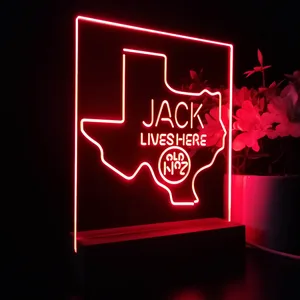 Jack Daniel's Jack Lives Here Texas LED Desk Light
