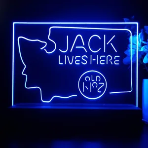 Jack Daniel's Jack Lives Here Washington LED Desk Light