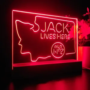 Jack Daniel's Jack Lives Here Washington LED Desk Light