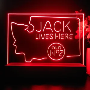 Jack Daniel's Jack Lives Here Washington LED Desk Light