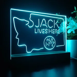 Jack Daniel's Jack Lives Here Washington LED Desk Light