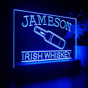Jameson Irish Whiskey Bottle LED Desk Light