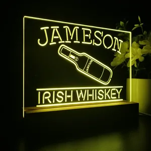Jameson Irish Whiskey Bottle LED Desk Light