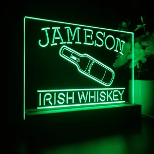 Jameson Irish Whiskey Bottle LED Desk Light