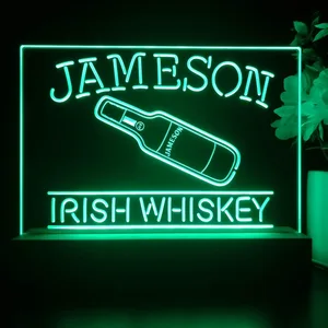 Jameson Irish Whiskey Bottle LED Desk Light