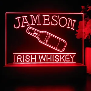 Jameson Irish Whiskey Bottle LED Desk Light