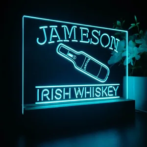 Jameson Irish Whiskey Bottle LED Desk Light