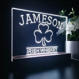 Jameson Irish Whiskey Leaf 1 LED Desk Light