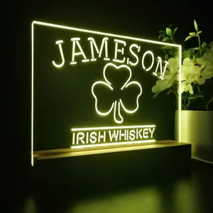 Jameson Irish Whiskey Leaf 1 LED Desk Light