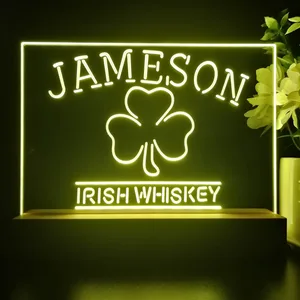 Jameson Irish Whiskey Leaf 1 LED Desk Light