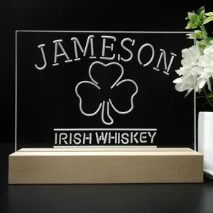 Jameson Irish Whiskey Leaf 1 LED Desk Light