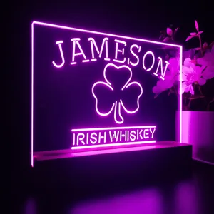 Jameson Irish Whiskey Leaf 1 LED Desk Light