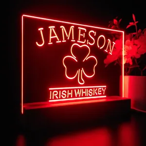 Jameson Irish Whiskey Leaf 1 LED Desk Light