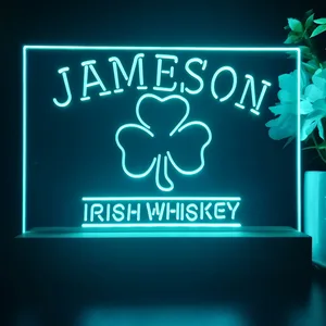 Jameson Irish Whiskey Leaf 1 LED Desk Light