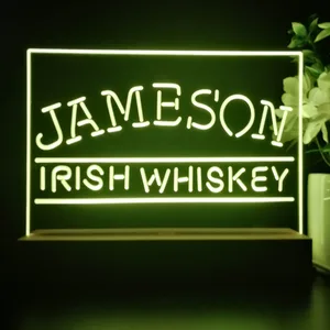 Jameson Irish Whiskey Logo 1 LED Desk Light