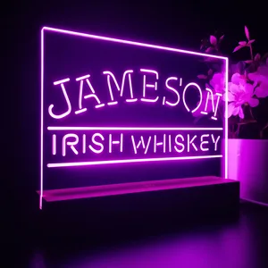 Jameson Irish Whiskey Logo 1 LED Desk Light
