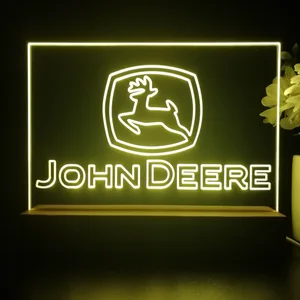 John Deere Logo 2 LED Desk Light