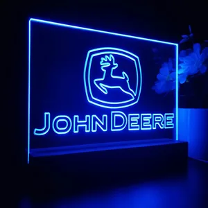 John Deere Logo 2 LED Desk Light
