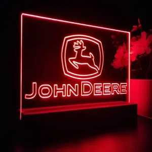 John Deere Logo 2 LED Desk Light