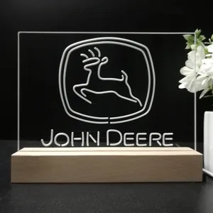 John Deere Logo LED Desk Light