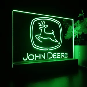 John Deere Logo LED Desk Light