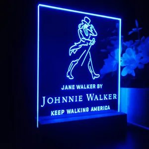 Johnnie Walker Jane Walker Keep Walking America LED Desk Light