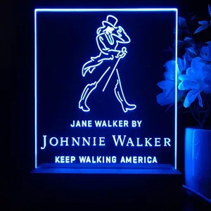 Johnnie Walker Jane Walker Keep Walking America LED Desk Light