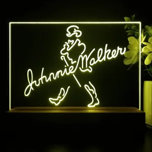 Johnnie Walker Logo 1 LED Desk Light