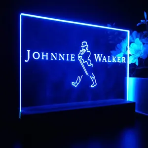 Johnnie Walker Logo Capital LED Desk Light