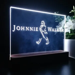 Johnnie Walker Logo Capital LED Desk Light