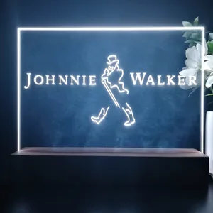 Johnnie Walker Logo Capital LED Desk Light