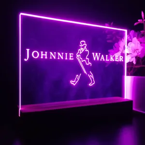Johnnie Walker Logo Capital LED Desk Light